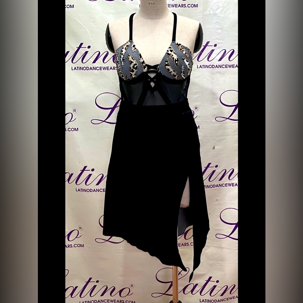 Latin or rhythm ballroom dance dress xs
